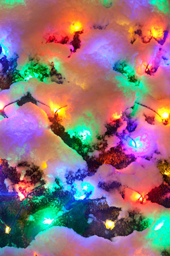 photographing christmas lights